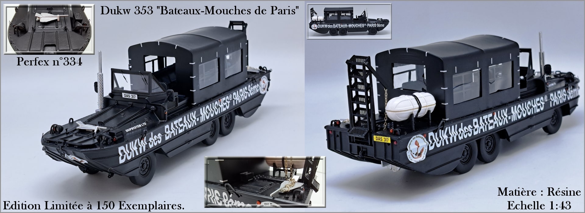PERFEX334 Coverflow Dukw 353 Bateaux-mouches de Paris